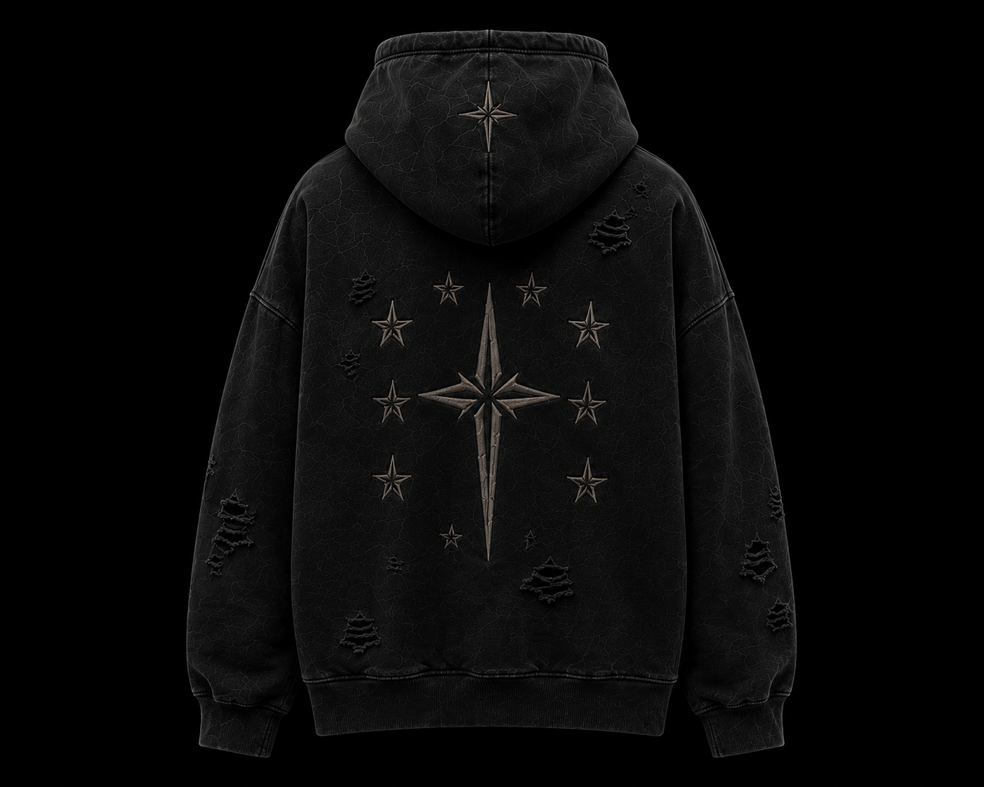 Fallen Vintage Stone-Washed Hoodie