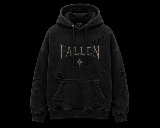 Fallen Vintage Stone-Washed Hoodie