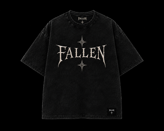 Fallen Vintage Black Washed T-Shirt